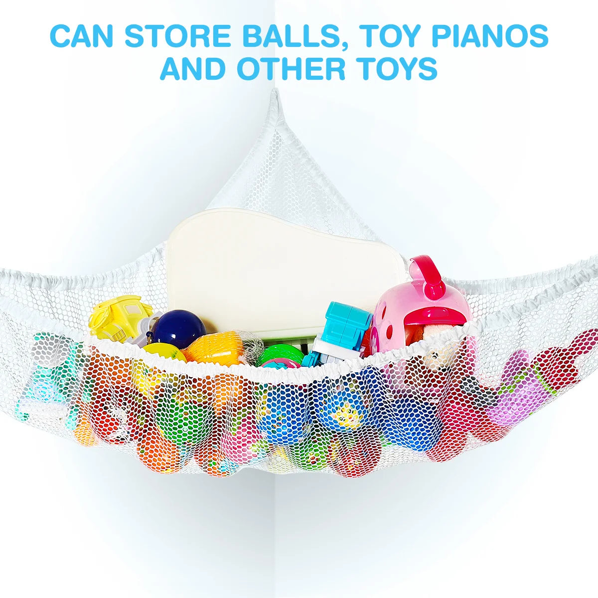 Storage Toy Net Plush Toy Hammock Holder For Children Room Hammocks Girl Mesh Baby Bins Children Bedroom Plush Toys Hammock Mesh