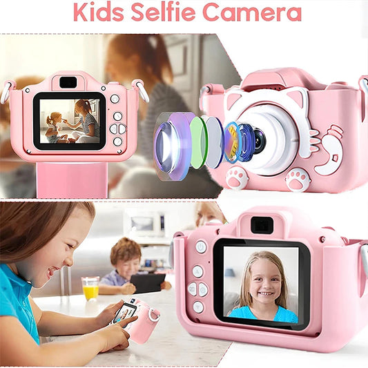 Kids Toys Digital Camera With Video And Soft Silicone Cover