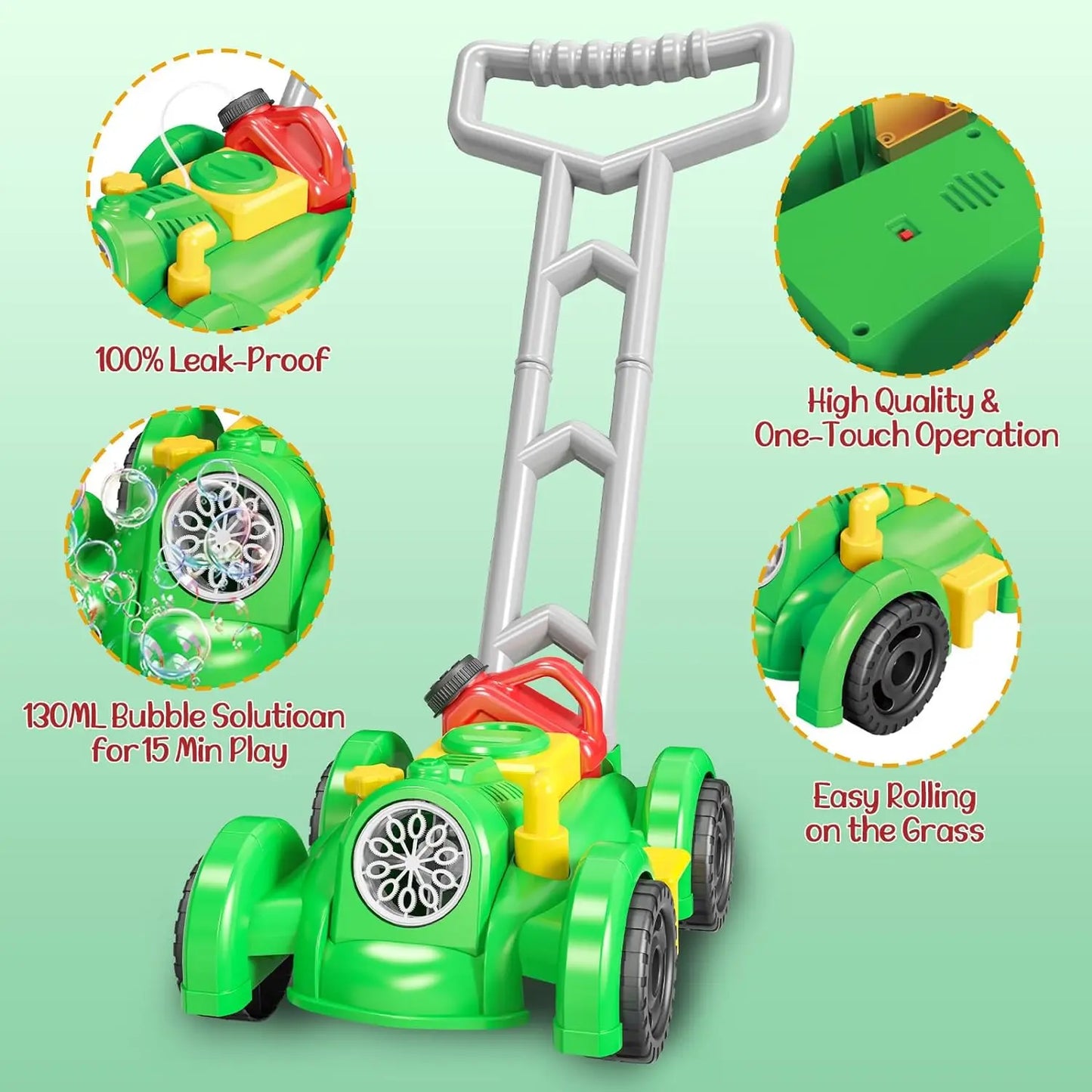 Outdoor Toy Bubble Lawn Mower For Kids