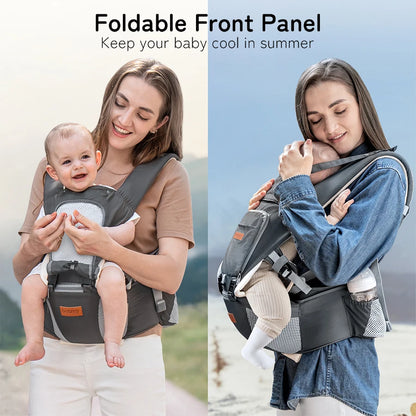 Newborn Baby Carrier, Adjustable Back Strap-Ergonomic, Baby Wraps Carrier